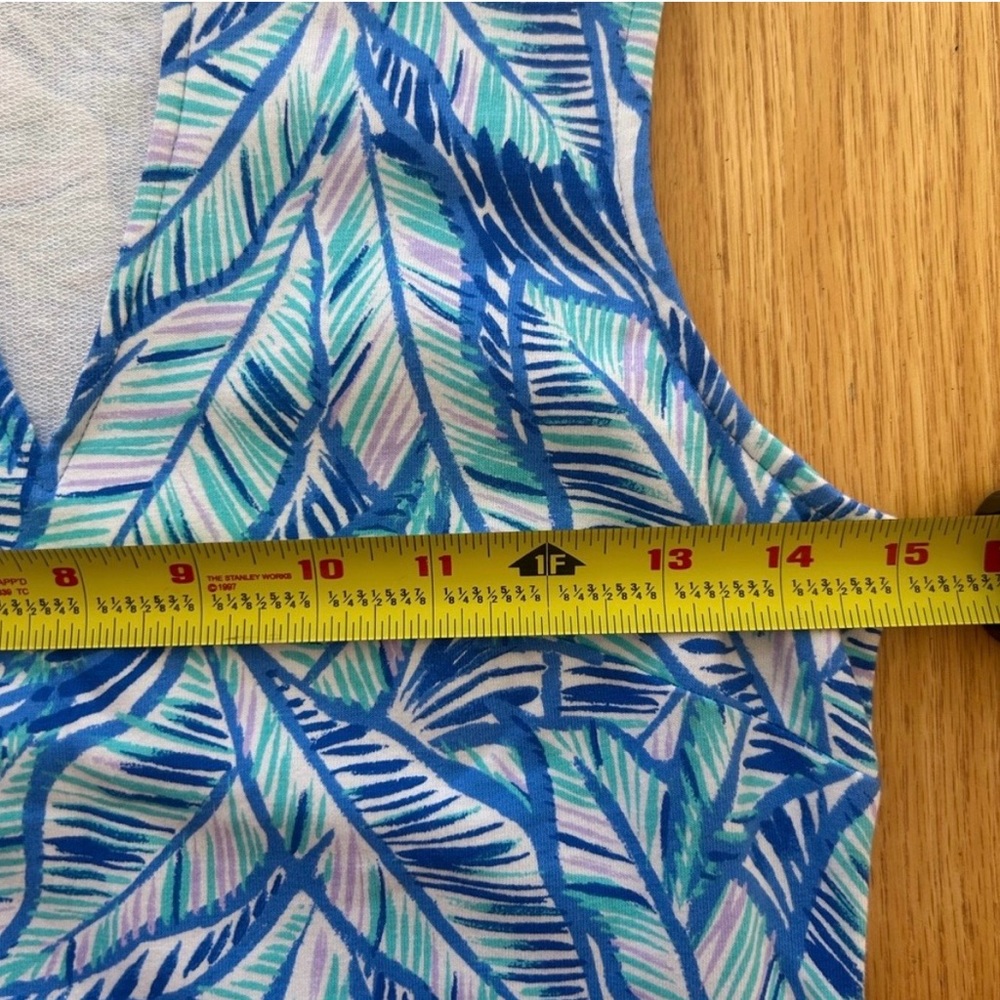 Lilly Pulitzer Harper Shift Dress XXS Bennet Blue Let's Mango French Terry Knit - Picture 9 of 11